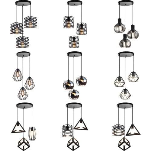 Modern Chandelier Pendant Lamp for Kitchen Living Room Home Decor Vintage Industrial Suspension Hanging Lights Lighting Fixture