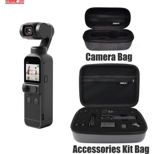 STARTRC Pocket 2 Storage Bag Portable Case Spare Parts PU Waterproof Bag Storage Bag For DJI Pocket 2 Camera Accessories