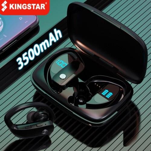 KINGSTAR 3500mAh Charging Box TWS Earphones Wireless Bluetooth Headphones Sport Earbuds Gaming Headsets LED Display
