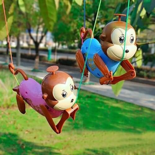 Funny Blue Pink Kawaii Monkey Climb The Rope Toys Children Baby Animal Doll Parent-Child Interaction Play Toy Birthday Gifts