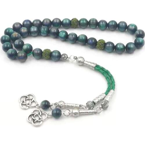 Green Resin Tasbih muslim Prayer beads misbaha arabic fashion bracelet gift islamic accessories turkish jewelry fashion