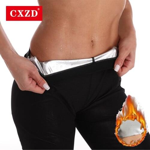 CXZD Women Thermo Body Shaper Slimming Pants Silver coating Weight Loss Waist Trainer Fat Burning Sweat Sauna Leggings Shapers
