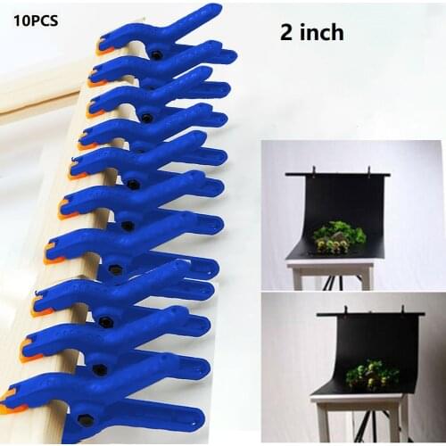 10pcs Spring Clamps DIY Woodworking Tools Plastic Nylon Clamps For Woodworking Spring Clip Grip Cramps Jaw Opening