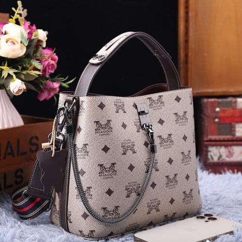 2021 Summer High Quality Bucket Bags Luxury Fashion Shoulder Messenger Bags Genuine Leather Women Purse and Handbags Sac A Main
