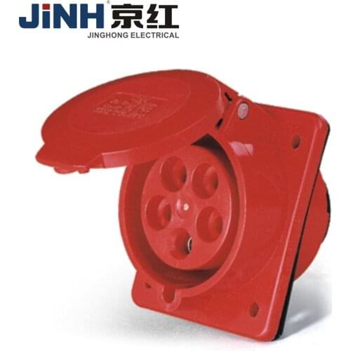 32A 3P+E+N 5 Pin IP44 Connecting Industrial Plug Socket Waterproof Male Female Connector Power