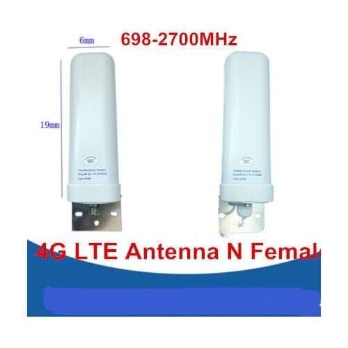 4G LTE omni direction fiberglass antenna N female 698-2700M wall L brackets