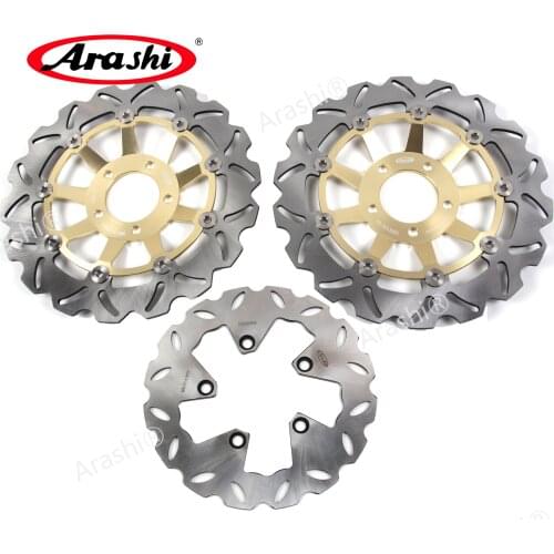Arashi 1 Set 300 / 240 mm CNC Front Rear Brake Disc Rotors Disk For SUZUKI GSX700 GSX 750 1997 1998 1999 2000 2001 2002 2003