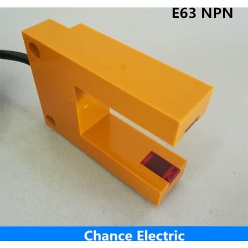 Free shipping U shaped rectification infrared sensor 30mm width groove type photoelectric photo switch NPN NO/NC NO+NC E63