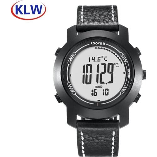 Borva2 Date Time Display Weather Forecast Compass Barometer Altimeter 3D Pedometer Cold Light Thermometer measuring Smart Watch