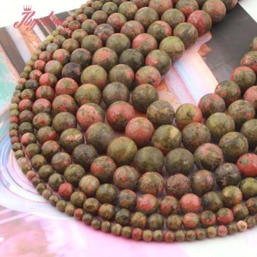 6,8,10,12mm Round Beads Ball Unakite Natural Stone Beads For DIY Necklace Bracelats Earrings Jewelry Making 15" Free Shipping