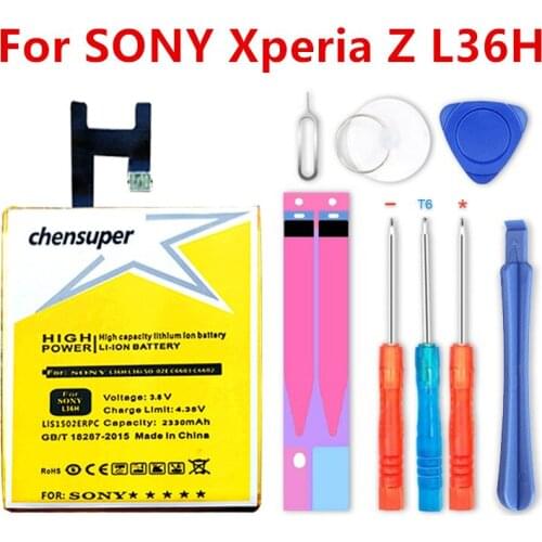 Chensuper LIS1502ERPC 2330mAh Battery For SONY Xperia Z L36H L36i SO-02E C6603 C6602