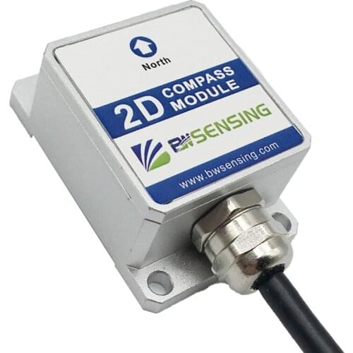 Protractor SEC225 2D Digital Magnetic Compass Two Dimensional Heading Yaw Sensor RS232 RS485 TTL Output Hexadecimal or Modbus