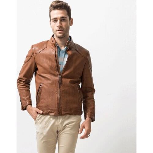 Denny&Dora Men's Leather Jackets