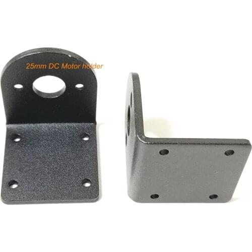 2PCS 25mm DC Motor holder For 575 555 550 545 540 support stand fixed 90 degree Right Angle Metal Base (Hard aluminium alloy)