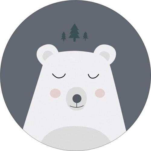 European Geometric Round Carpet For Living Room Children Bedroom Rugs And Carpets Computer Chair Floor Mat Cloakroom Carpet