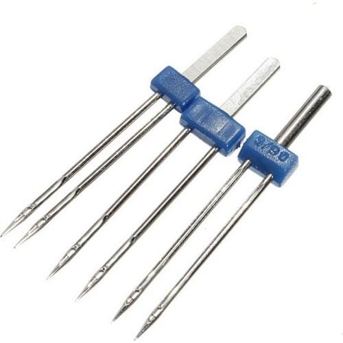 200set 3Pcs/set Steel sewing machine needle Double twin Needles Sewing Needles sport toy