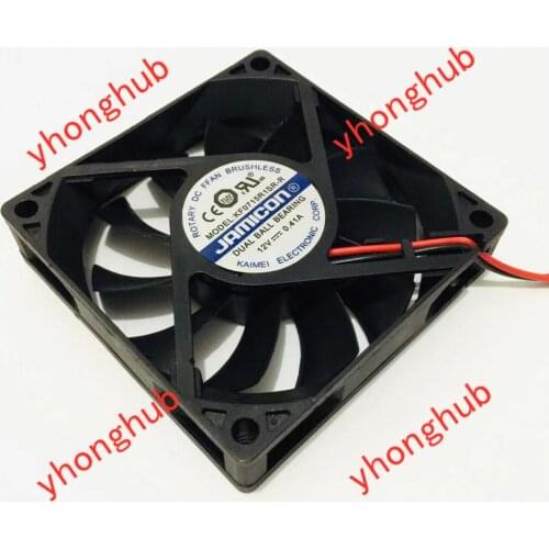 Jamicon KF0715R1SR-R Server Cooling Fan DC 12V 0.41A 70x70x15mm 2-wire