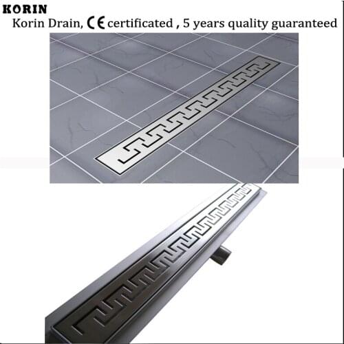 1200mm "Zipper" Style Stainless Steel 304 Linear Shower Drain, Horizontal Drain, Shower Floor Waste, Shower Channel
