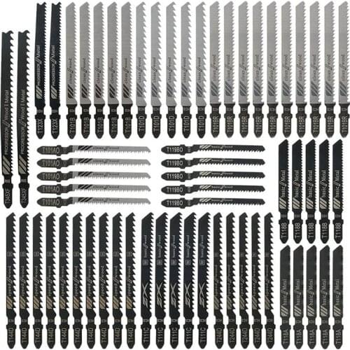 Jigsaw Blades T Shank Jigsaw Blades Set Assorted Jig Saw Blade Set Made With HCS/HSS For Wood Plastic And Metal Cutting