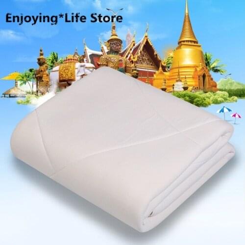 Natural Latex Blanket Students Dormitory Hole-Sai Was LaTeX Was Thailand Airable Cover Manufacturers Direct Selling Wholesale