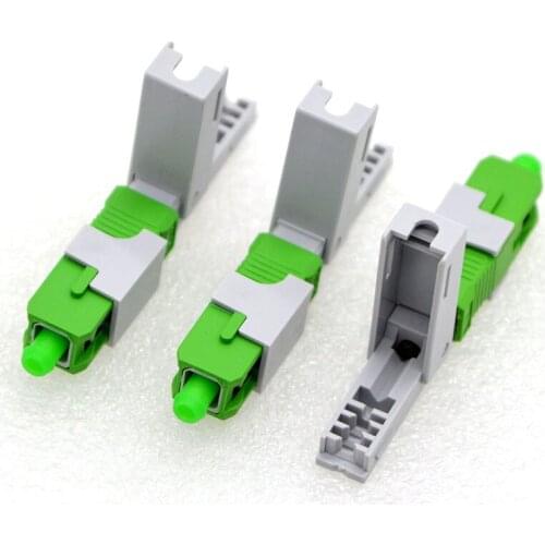 200pcs NEW SC/PC/APC FTTH Embedded Optic Fiber Quick Connector Telecom Class Fiber Optic Fast Connector Free Shipping to Russia