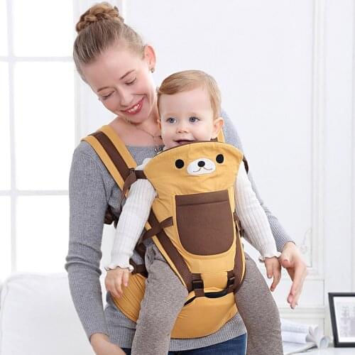 Ergonomic Baby Carrier Multifunctional Newborn Cotton Gear Kangaroo Sling Wrap Infant Hip Seat New Born Travel Items 0-3 Y