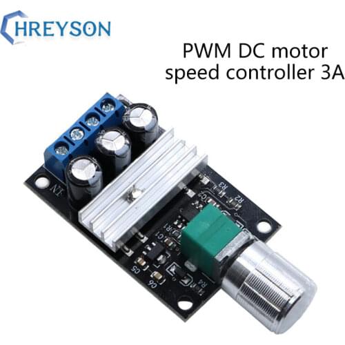 PWM DC Motor Speed Controller 6V 12V 24V 28V 3A Speed Control Switch DC Motor Speed Controller Controller 1Pcs