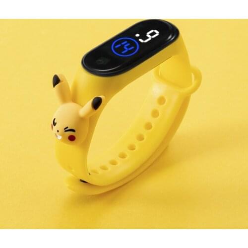 Pokemon Pikachu New Smart Watch Children Cartoon Watches Womens Watch Kids Smart Wrist Strap Touch Waterproof Watch Sports Watch