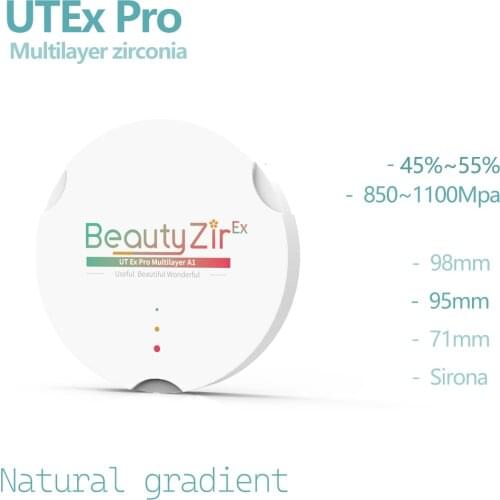 UT extreme 9516mm best aesthetic effect dental zirconia blocks for dental lab zirkonzhan