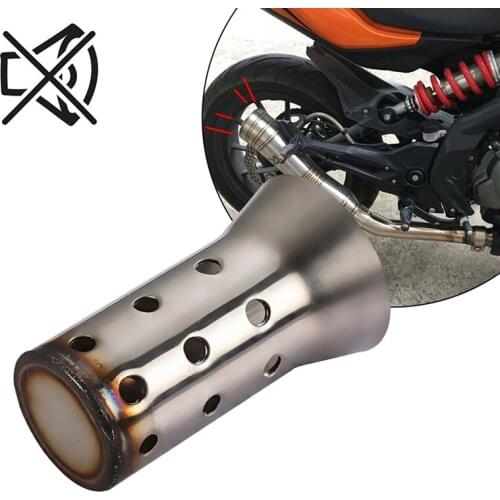 Motorcycle Exhaust Pipe 51 Caliber Muffler Silencer Plug Exhaust Pipe Back Pressure DB Exhaust Pipe