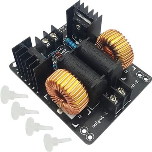 Tesla Coil ZVS Drive High Voltage Discharge Generator 60-300W Long Arc without Tap