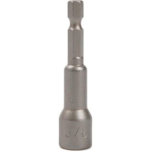 1Pcs 1/4 to 3/8 Inch Hex Socket Sleeve Nozzles Strong Magnetic Nut driver Set Drill Bit Adapter Wind Approved Sleeve Electric
