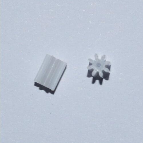 10/100pcs 0.4modulus 8 teeth OD 4mm /0.75x5mm/plastic gear motor spur gear/diy toys part/technology model parts 80.8a