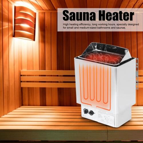 4.5KW Stainless Steel Internal Control Bathroom Heating Sauna Steam Engine Stove Heater 220-380V Sauna Room Accessory