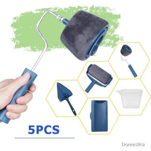 5 Pieces Wall Paint Runner Roller Brush Set Home Repack Tool Multifunctional Decorative Wall Paint Roller Brush Set Household