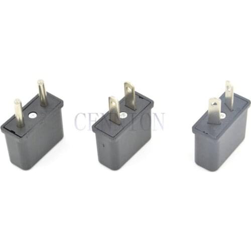 Black To EU US AU AC Power Plug Travel Adapter Converter 100pcs express shipping