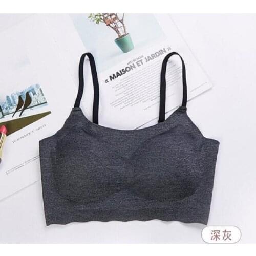 Underwear ladies wireless fittness seamless gathered shock-proof push up bras for women modis lingerie bralette plus size women