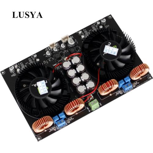 LUSYA TPA3255 Dual-core Digital Amplifier Audio Board Class D 600W*2 Stereo Amplifier Board For 4-8 Ohm Speaker T0351