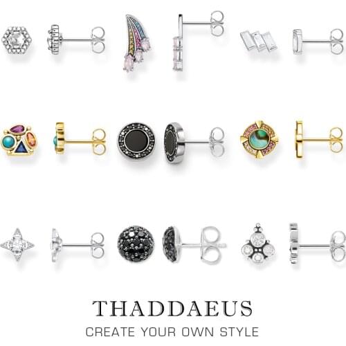 Round Black Small Stud Earrings,Europe Style Fashion Good Jewerly For Women Men,2018 Gift In 925 Sterling Silver,Super Deals