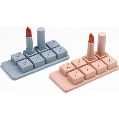 MUID Chocolate Lipstick Organizer Silicone Desktop Makeup Storage Cosmetics Living Supplies Creative Home