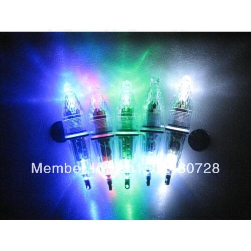 MR OCTOPUS5pcs LED Deep Drop Underwater Flash Fishing Light Mini 12CM Color-gathering Noctilucent white colour