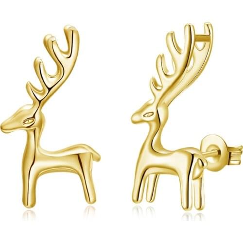 Hot Fashion New Fashion Christmas Deer Earrings Womens Creative Jewelry Join Wedding Engagement Party OL Style