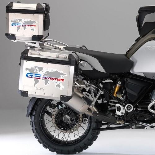 R 1200 1250 850 750 GS GSA Luggage Aluminium Stickers Trunk Cases For BMW R1200gs F850gs F800gs R1250gs F750gs Rallye Adventure