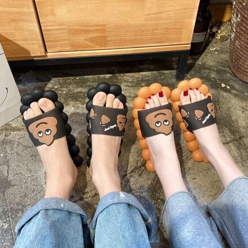 Cartoon Funny Poop Slippers Men Women Thick Platform Slippers Summer Beach Eva Soft Sole Slide Bathroom Sandals Leisure Shoe