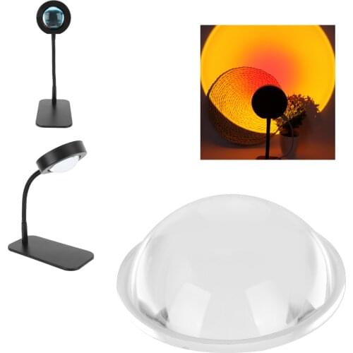 60mm PMMA Plano Convex Acrylic Transparent Condenser Glass Lens Replacement Part for Sunset Lamp Magnifier Telescope Accessory