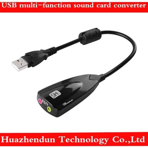 Notebook desktop computer external sound card free drive audio interface converter 7.1 independent USB multi-function sound card