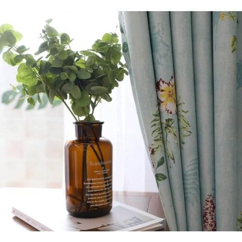 Chinese Style High Precision Printing High Blackout Curtains for Living Room Bedroom Study Brocade Flower Printing Curtains