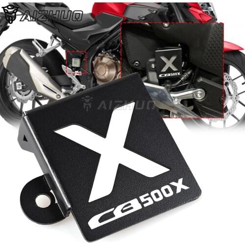 For Honda CBR500R CB500F CB 500X F Motorcycle Rear Brake Pump Fluid Tank Oil Cup Reservoir Guard Cover Protector CB400X CB400F