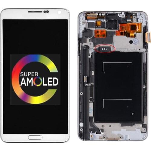 Super AMOLED 5.7" For SAMSUNG Galaxy Note 3 LCD Display Touch Screen with Frame For SAMSUNG Note 3 N9005 N900A N900T Display