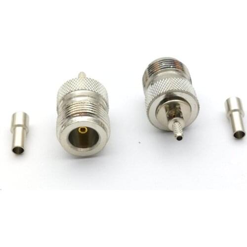 20pcs brass N female jack crimp RG174 RG316 LMR100 cable adapter